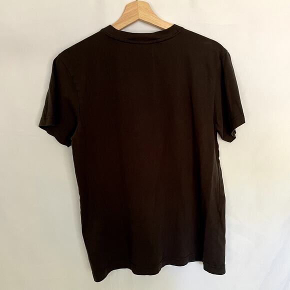 Original Use crewneck black t-shirt men's small cotton top front leaf pocket - Picture 7 of 7